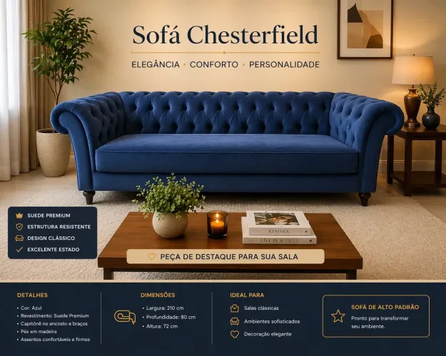 Sofá Chesterfield