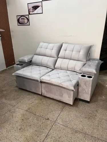 Sofá Retrátil e Reclinável Novo, Entrega Grátis Goiânia e Aparecida