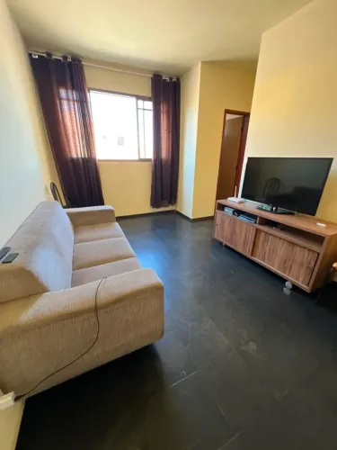 Apartamento 2 quartos 160 mil São Benedito Santa Luzia 45m2 Sala de estar aconchegan