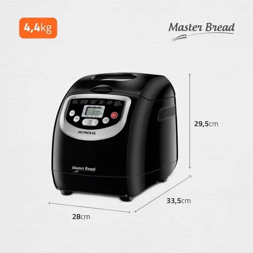 Panificadora Automática Master Bread, Mondial, Preto, 700W, 220V - NPF-53