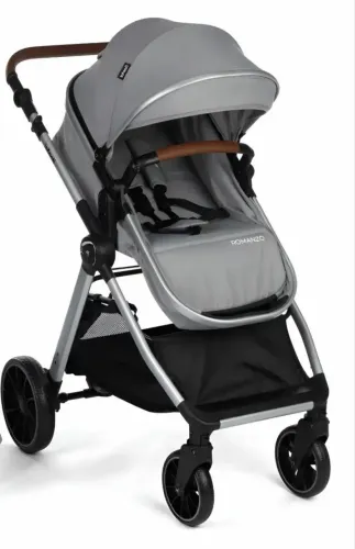 Carrinho De Bebê Romanzo Ts Duo Travel System Cor :Cinza Estrutura Granizo