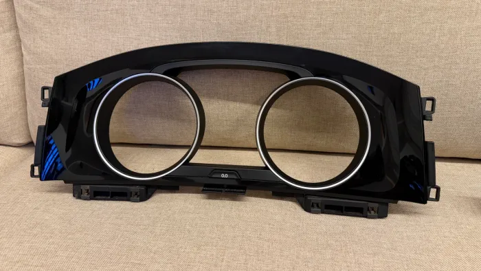 Moldura Painel de Instrumentos VW Golf MK7 - Aro Cluster Black Piano Original 5G0 857 059