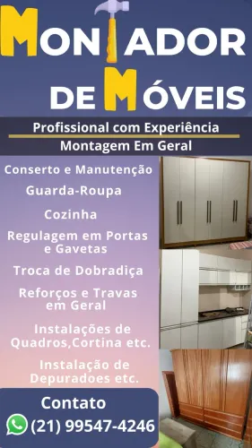 Montador de Móveis, Vila da Penha, e Adjacências Rio De Janeiro.