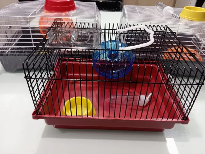 Gaiola de hamster, várias cores e modelos 