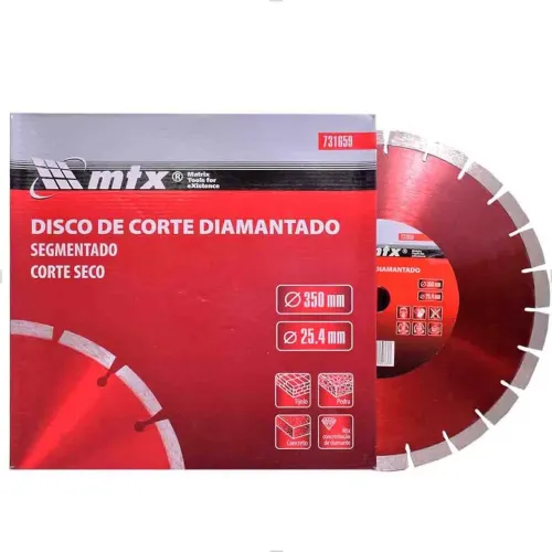 Disco de corte diamantado 350mm mtx ( VALOR 2 UNI )
