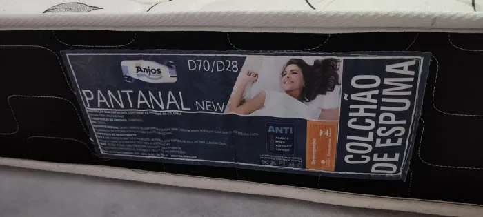 Colchão novo solteiro + box
