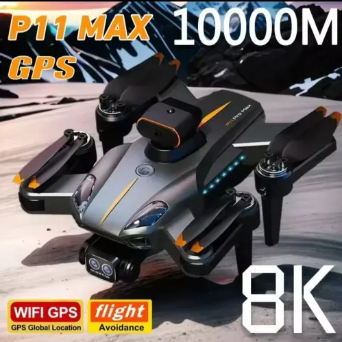 Drone Profissional P11 Pró Max, 8K 1Km