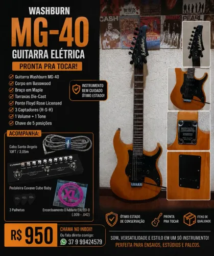 Guitarra washburn mg40 