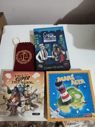 Kit 4 jogos de tabuleiro