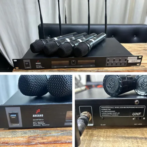 Sistema de Microfones Sem Fio Arcano Quarter-A (ACT System Four Channel Wireless Receiver)