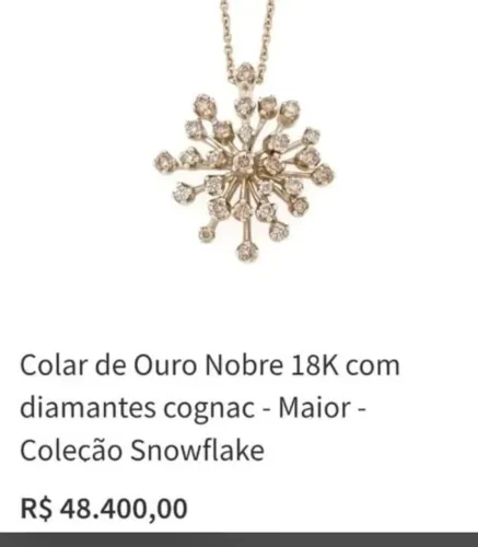 LINDÍSSIMO BERLOQUE HSTERN DE OURO NOBRE E DIAMANTES CONHAQUE. DE OU