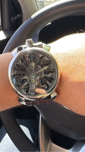 Relógio Gaga Milano Manuale Skeleton 46mm