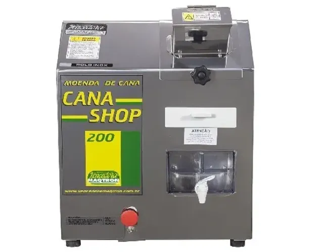 Moenda cana Sop 200 Rolo Ferro e Inox