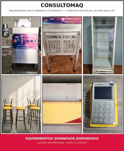 ? VENDA DE EQUIPAMENTOS E ITENS PARA CONFEITARIA E SALGADERIA
