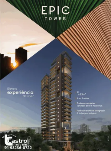 Condomínio EPIC TOWER. 2 ou 3/4. 1 ou 2 vagas. G.A064