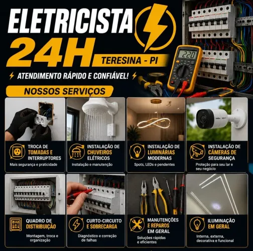 Eletricista | Reparos em geral | Atendimento rápido