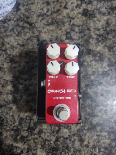 Mini pedal de distorção Crunch Red