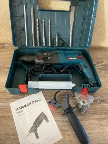 Martelete Plus Furadeira de impacto 127v 110v Com maleta e acessorios broca ponteira