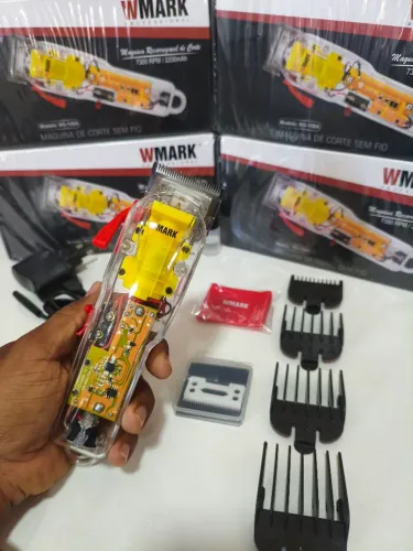 Máquina de Cortar Cabelo Wmark Profissional Barbearia
