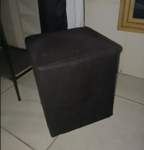 Puff Banqueta Quadrado Cubo Assento Decoração 