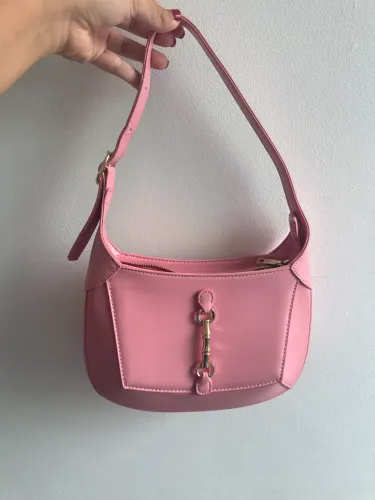 Bolsa rosa inspiração Gucci