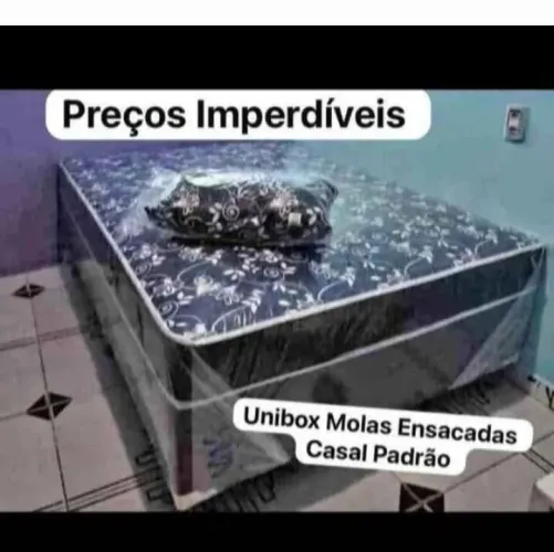 Promoção de cama casal unibox molas ensacadas RS 799,00
