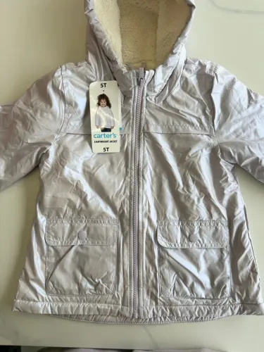 Jaqueta infantil Carters Lilás LINDA!! Forrada Sherpa