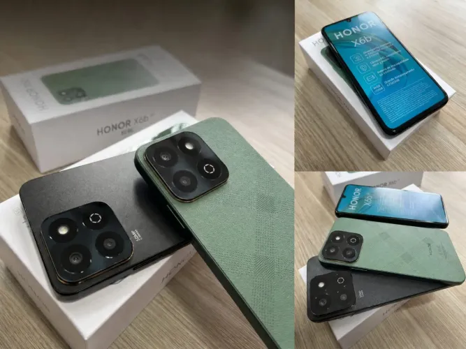 HONOR X6b 5G 8GB RAM 256GB Black e Verde Floresta Lacrado Versão Global Pronta Entrega
