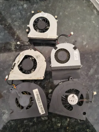 5 fans p/ processador notebook