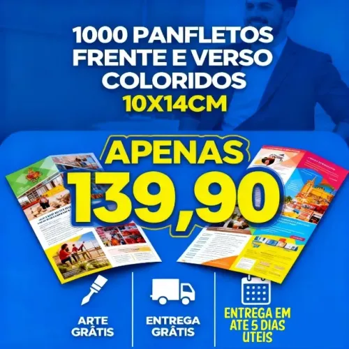 Panfletos Personalizados - Otima Qualidade de impressao