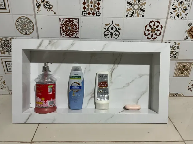 Nicho para banheiro com estalacao incluso