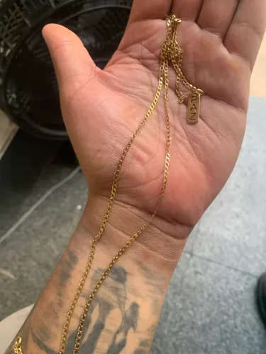 Corrente romanel 70 cm com pingente paz