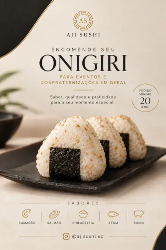 Onigiri para seu Evento! 
