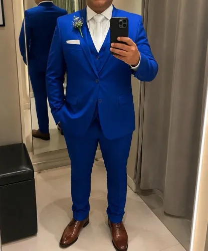 Terno Azul Royal Slim Premium