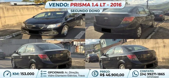 Chevrolet Prisma Sed. LT 1.4 8V Flexpower 4P 2016