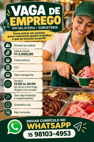 Atendimento em gelateria