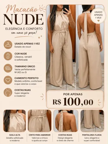 MACACÃO LONGO NUDE