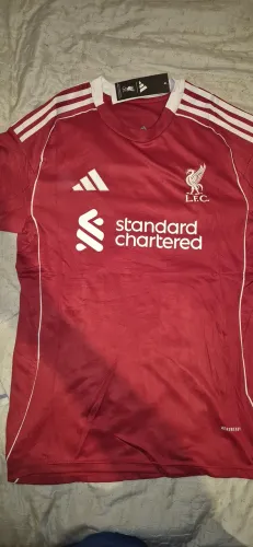 Camisa Liverpool I adidas 25/26 Masculina Vermelha