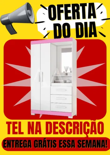 Guarda Roupa com Espelho Entrega Grátis em Salvador -Paga ao Receber- Tel na descrição