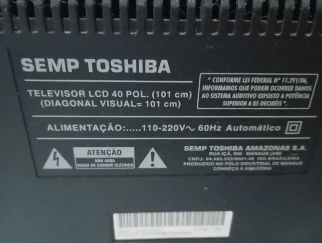 Tv Semp Toshiba para retirada de peças.