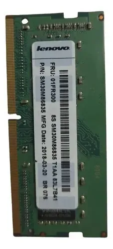 Memória RAM 4GB DDR4 para Notebook - Original Smart / Lenovo