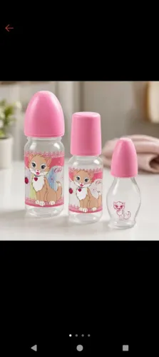 Kit com 3 mamadeiras