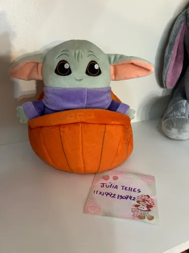 Pelúcia Baby Yoda Grogu Star Wars Disney Parks Original Importado Halloween