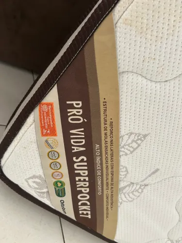 Colchão de Solteiro Pró Vida Superpocket da Ortobom com Base