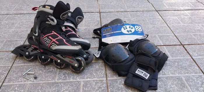 Patins Rollerblade Max Wheel 80 Sirio | Tam. 39 + Kit de Segurança Bob Burnquist 