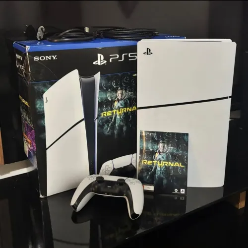 Ps5 slim 1TB + Controle + Jogo