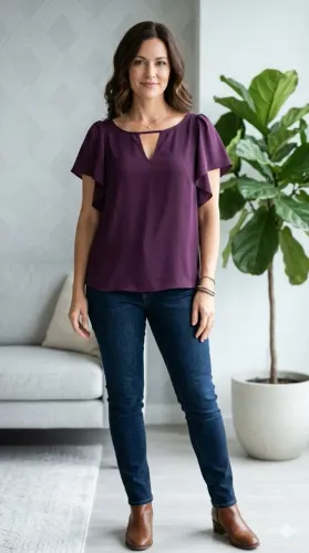 TVZ BLUSA TAM 40 ( VESTE ATE 44) 65,00<br>ALTURA 65CM<br>BUSTO 54CM X2<br>BARRADO 60CM X2