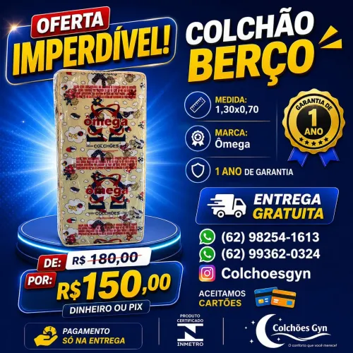 COLCHAO DE BERÇO ENTREGA GRATUITA