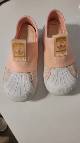 Tenis Adidas superstar coral impecável 