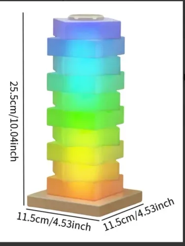Luminária LED RGB Moderna - Design Decorativo Colorido